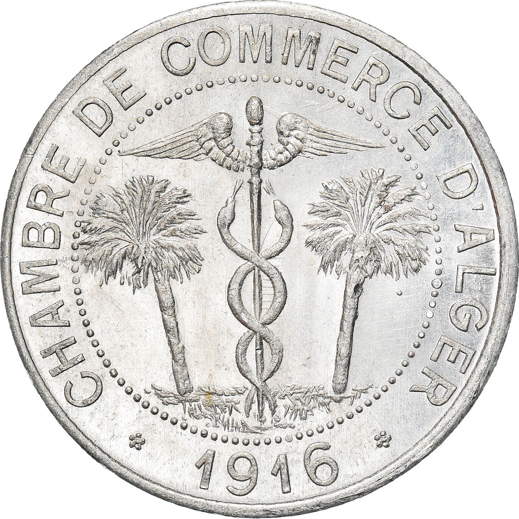 Coin, Algeria, 10 Centimes, 1916, AU(55-58), Aluminium, Elie:10.4