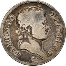 Moneta, Francja, Napoléon I, Franc, 1808, Paris, VF(20-25), Srebro, KM:682.1
