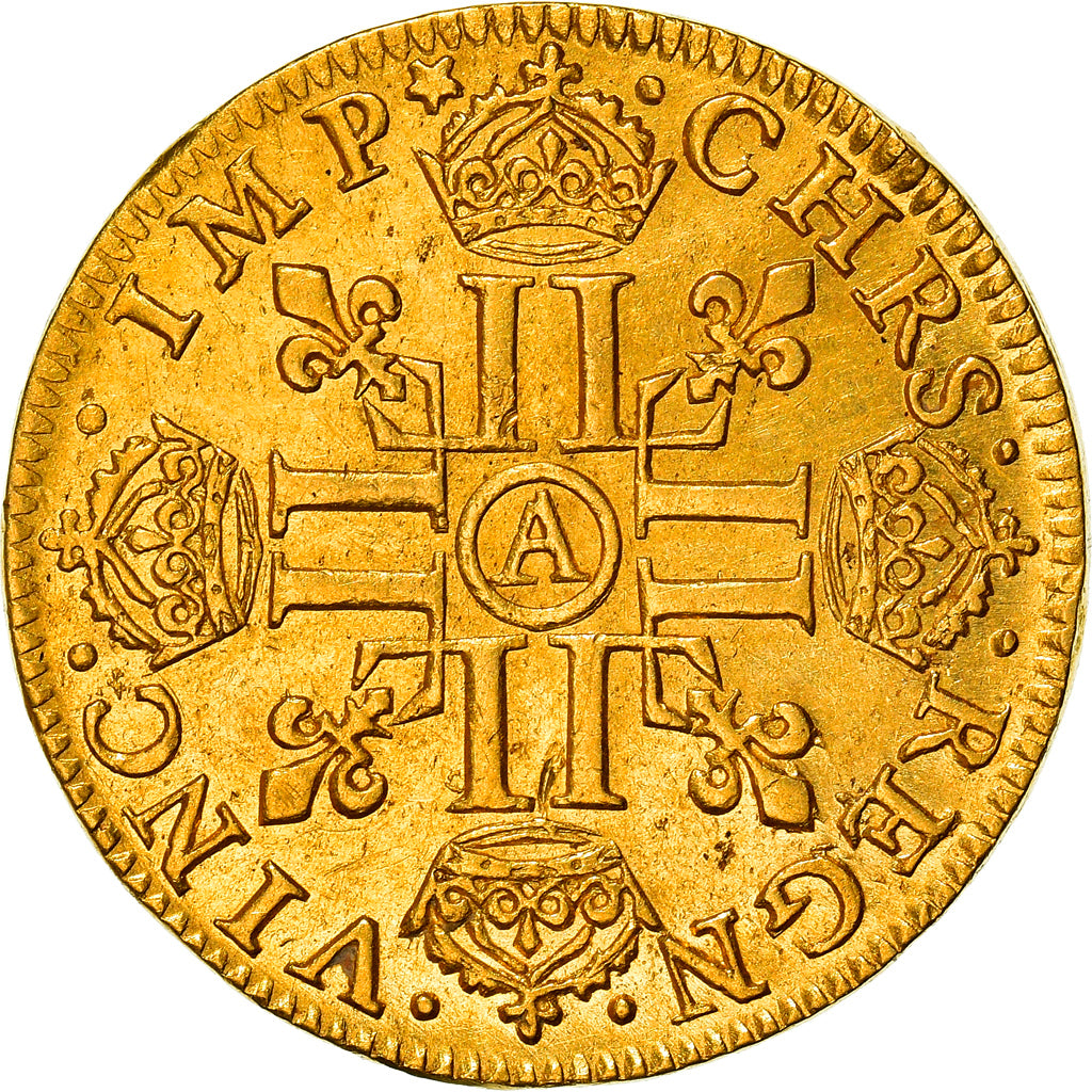 Coin, France, Louis XIII, Louis d'or, Louis d'Or, 1641, Paris, EF(40-45), Gold