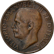 Monnaie, Italie, Vittorio Emanuele III, 10 Centesimi, 1925, Rome, TTB+, Bronze