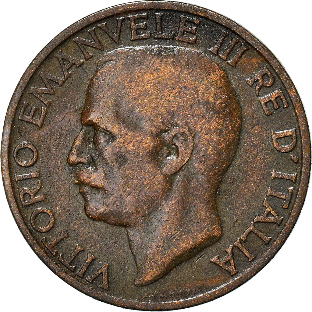 Monnaie, Italie, Vittorio Emanuele III, 10 Centesimi, 1931, Rome, TB, Bronze