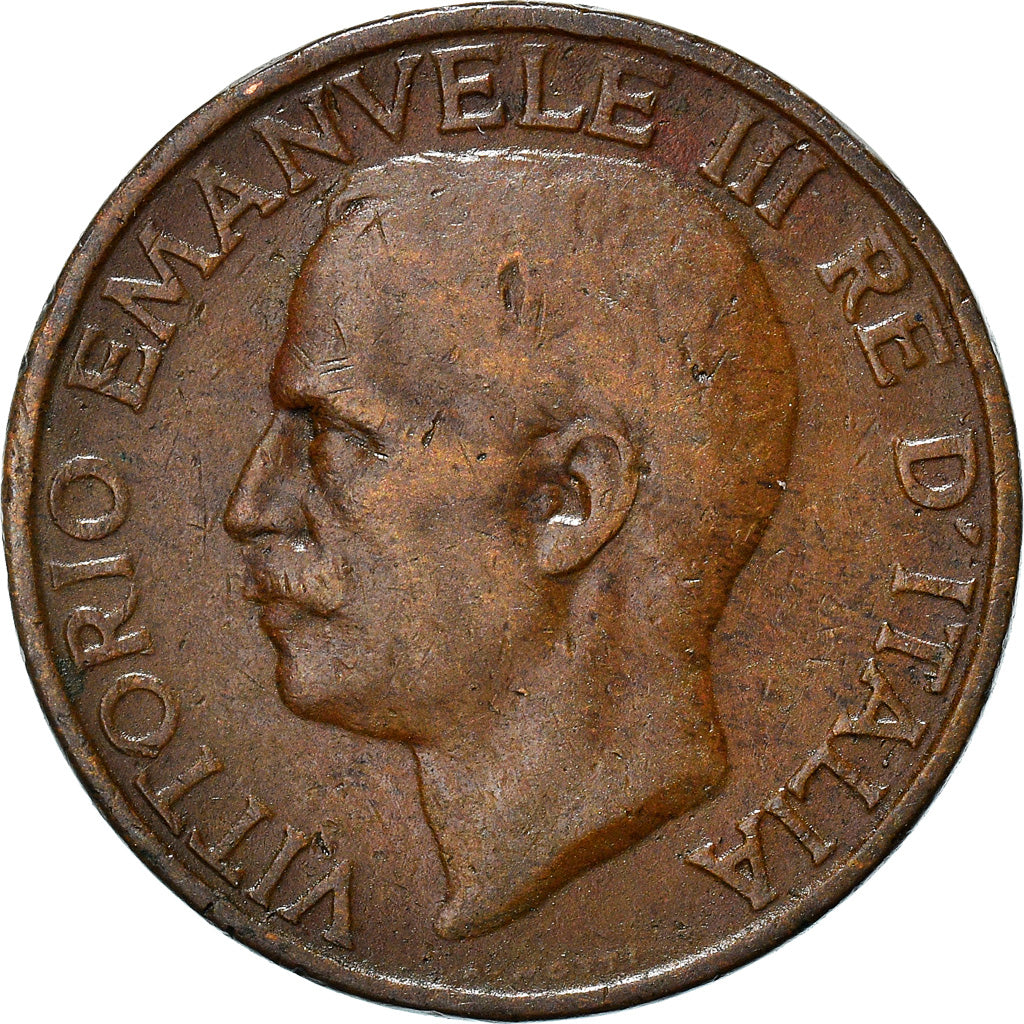 Münze, Italien, Vittorio Emanuele III, 10 Centesimi, 1932, Rome, S, Bronze