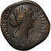 Moneta, Diva Faustina II, Sesterzio, 175-176, Rome, MB+, Bronzo, RIC:1693