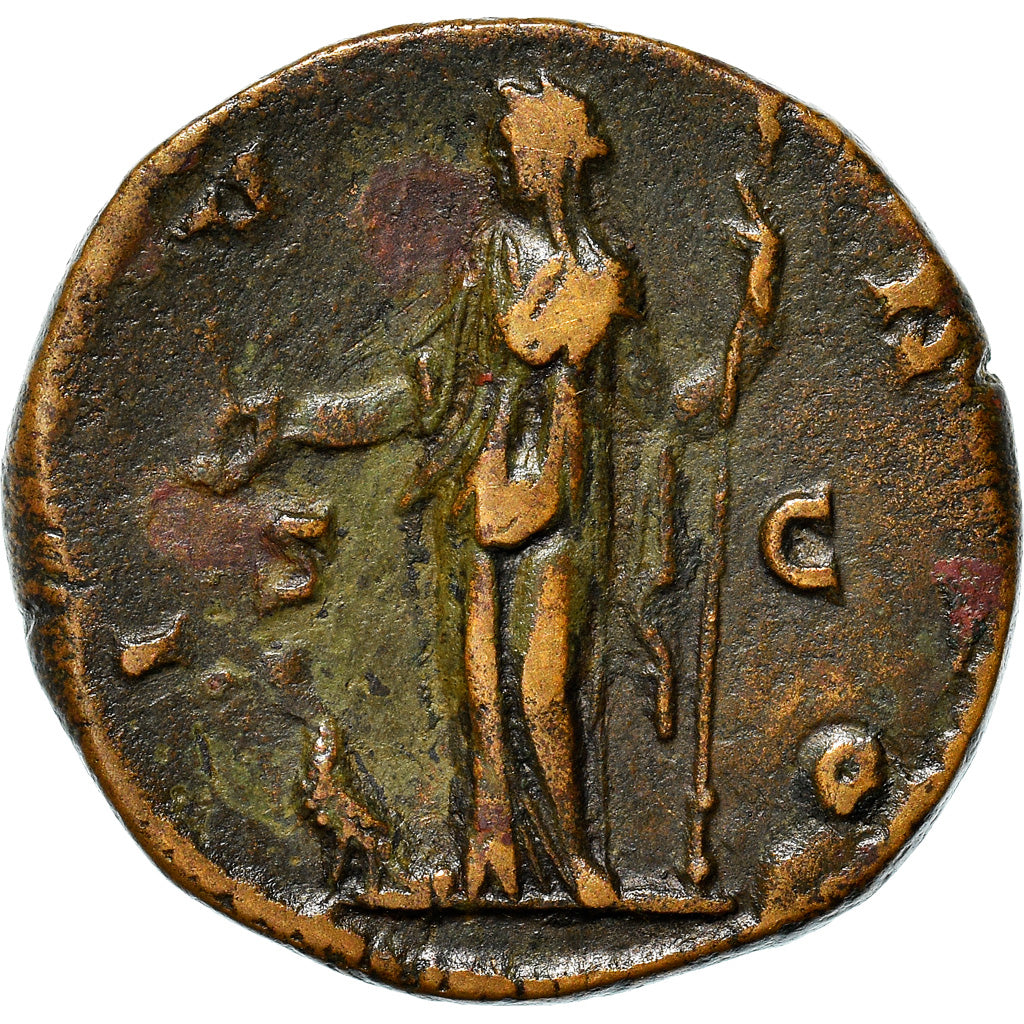 Coin, Faustina II, As, 161-164, Rome, VF(30-35), Bronze, RIC:1651