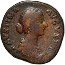 Coin, Faustina II, Sestertius, Roma, VF(30-35), Bronze, RIC:1654
