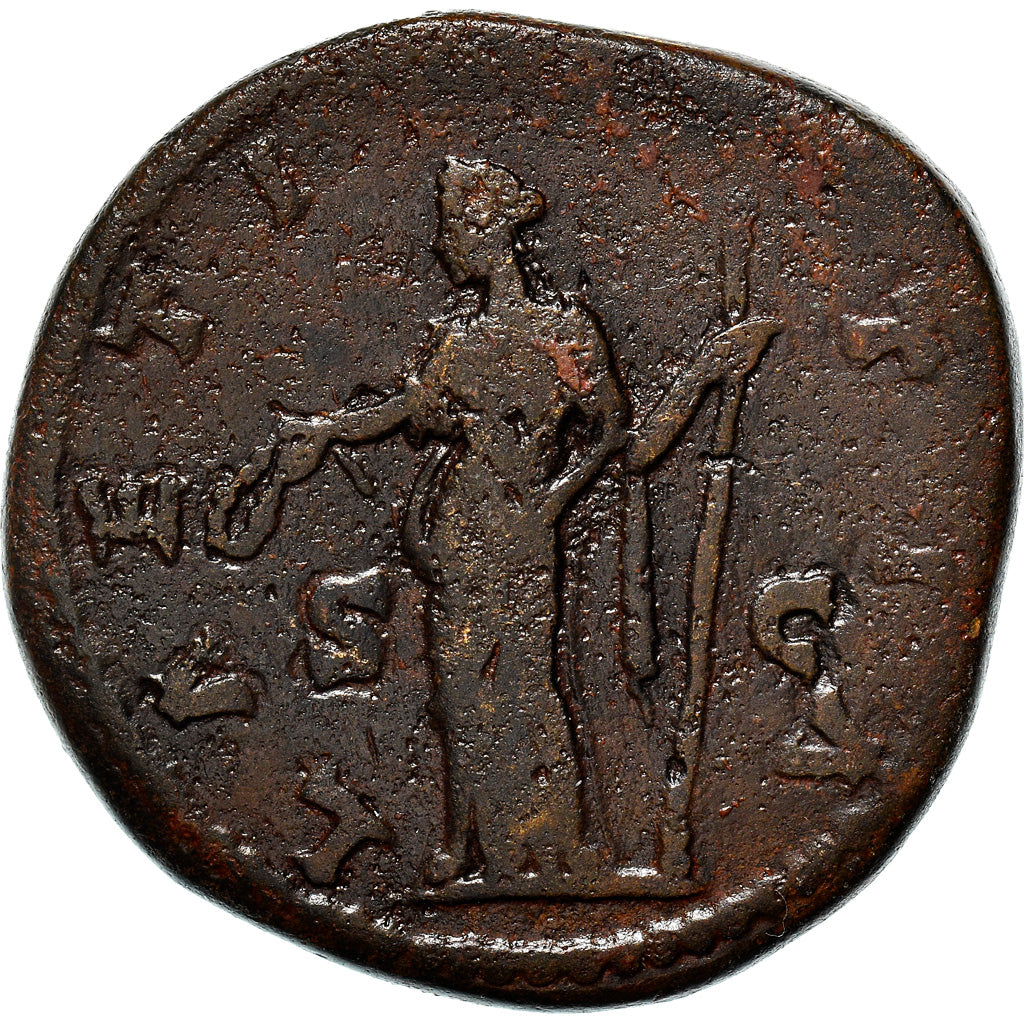 Coin, Faustina II, Sestertius, Roma, VF(30-35), Bronze, RIC:1654