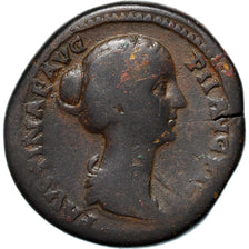Coin, Faustina II, Sestertius, 147-150, Rome, VF(30-35), Bronze, RIC:1387
