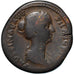 Coin, Faustina II, Sestertius, 147-150, Rome, VF(30-35), Bronze, RIC:1387
