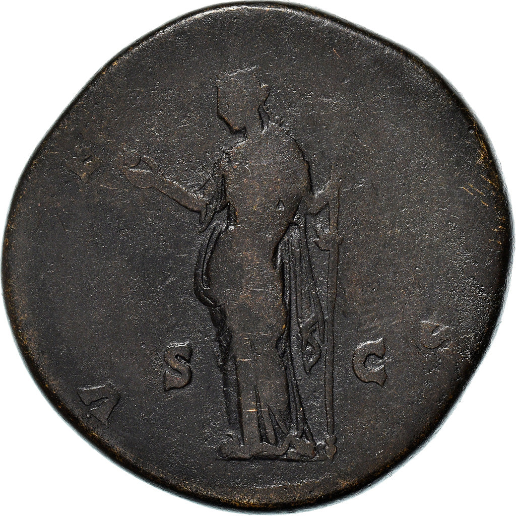 Coin, Faustina II, Sestertius, 147-150, Rome, VF(30-35), Bronze, RIC:1387
