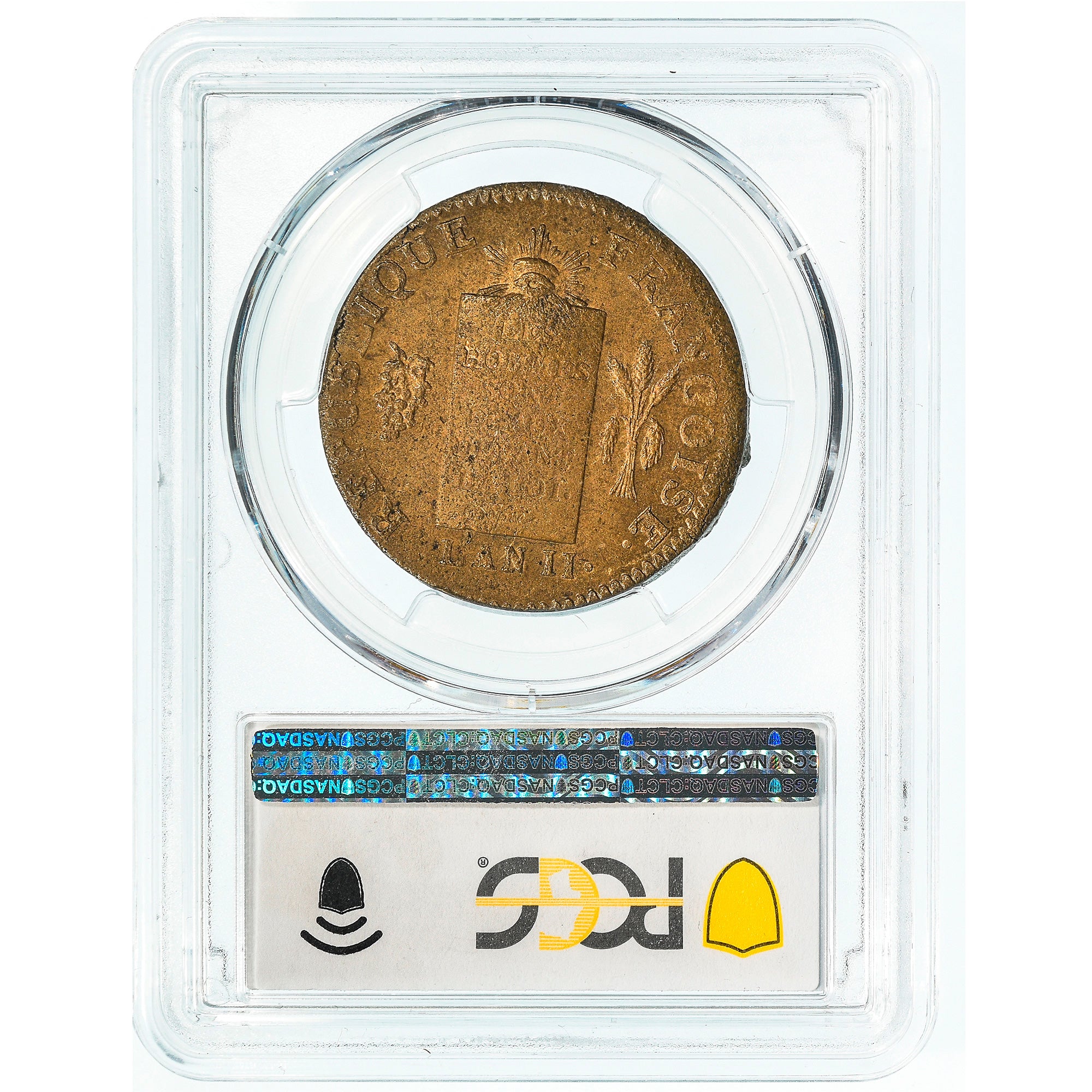 Coin, France, 2 sols françois, 2 Sols, 1793, Orléans, PCGS, MS62, MS(60-62)