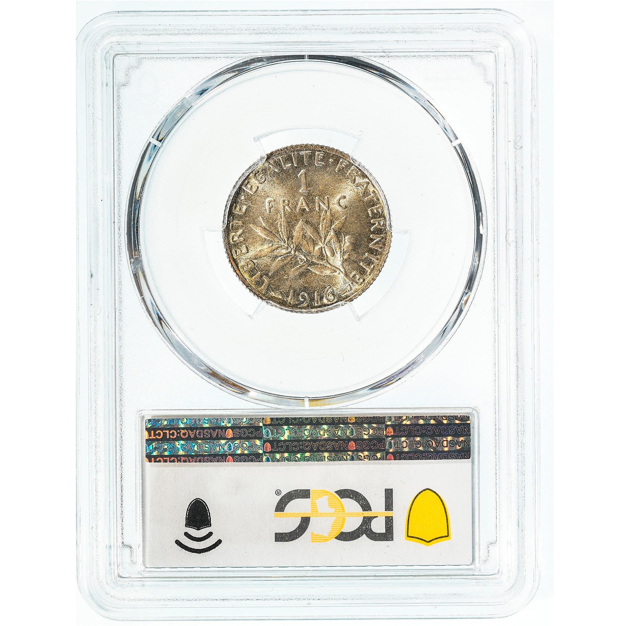 Coin, France, Semeuse, Franc, 1916, Paris, PCGS, MS64, MS(64), Silver, KM:844.1