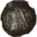 Moneta, Sequani, Potin DOCI, Ist century BC, BB, Potin, Delestrée:3252