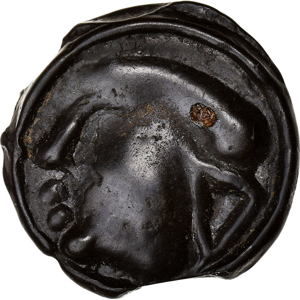 Moneta, Sequani, Potin, Ist century BC, BB+, Potin, Delestrée:3256