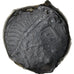 Münze, Aulerci Eburovices, Bronze au sanglier enseigne, c. 60-50 BC, SS