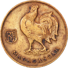 MADAGASCAR, Franc, 1943, Pretoria, KM #2, EF(40-45), Bronze, 5.50