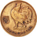 MADAGASCAR, Franc, 1943, Pretoria, KM #2, EF(40-45), Bronze, 5.50