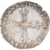 Munten, Frankrijk, Louis XIII, 1/4 Ecu de Béarn, 1616, Morlaas, ZF, Zilver