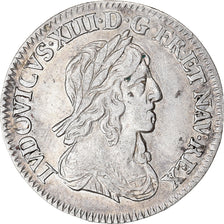 Coin, France, Louis XIII, 1/12 Ecu, 1643, Paris, VF(30-35), Silver, Gadoury:46
