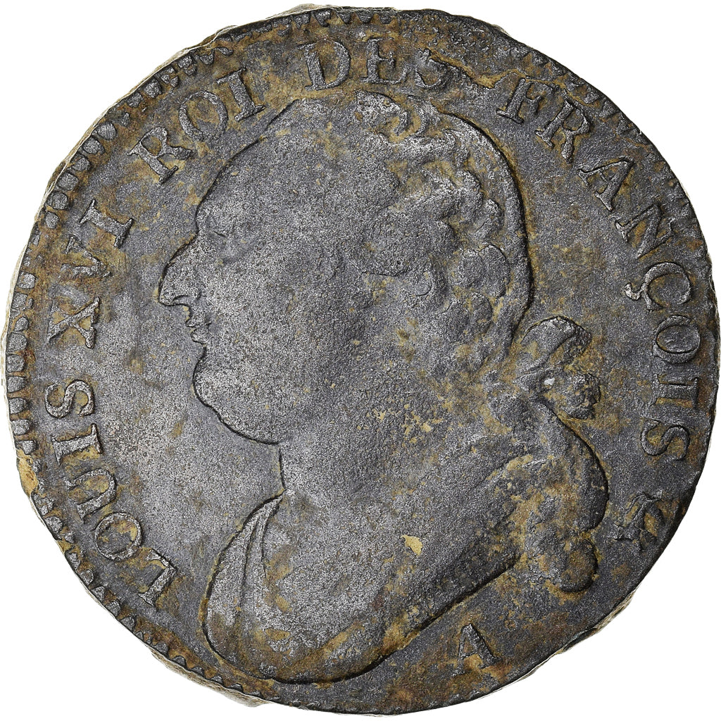 Coin, France, 12 deniers françois, 12 Deniers, 1792, Paris, AU(50-53), Bronze