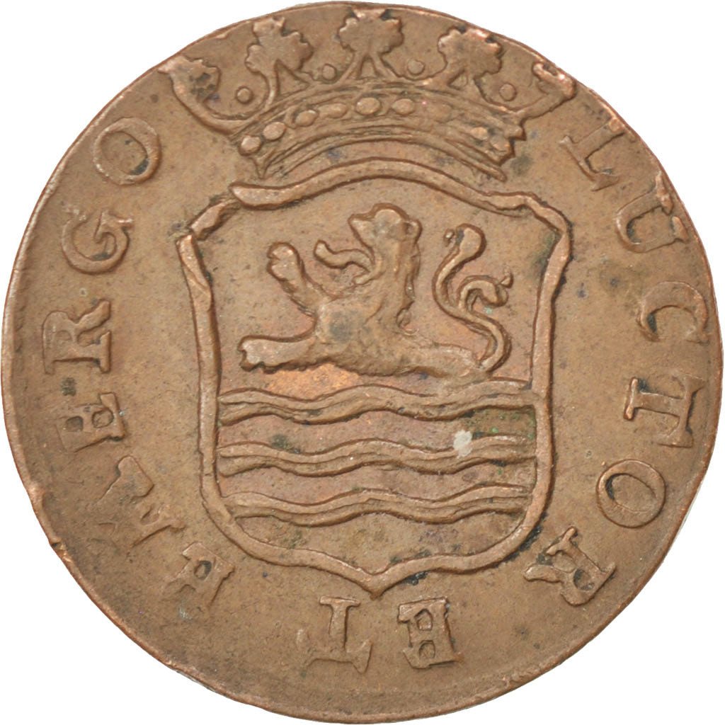 NETHERLANDS, Duit, 1794, KM #105, EF(40-45), Copper, 2.96