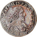 Monnaie, France, Louis XIII, Double Tournois, 1639, Vallée du Rhône, TB