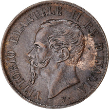 Monnaie, Italie, Vittorio Emanuele II, Centesimo, 1867, Milan, TTB+, Cuivre