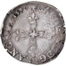 Coin, France, Charles X, 1/4 Ecu, 1590, Nantes, EF(40-45), Silver, Sombart:4670