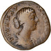 Moneta, Diva Faustina II, Sestertius, 175-176, Rome, VF(30-35), Brązowy