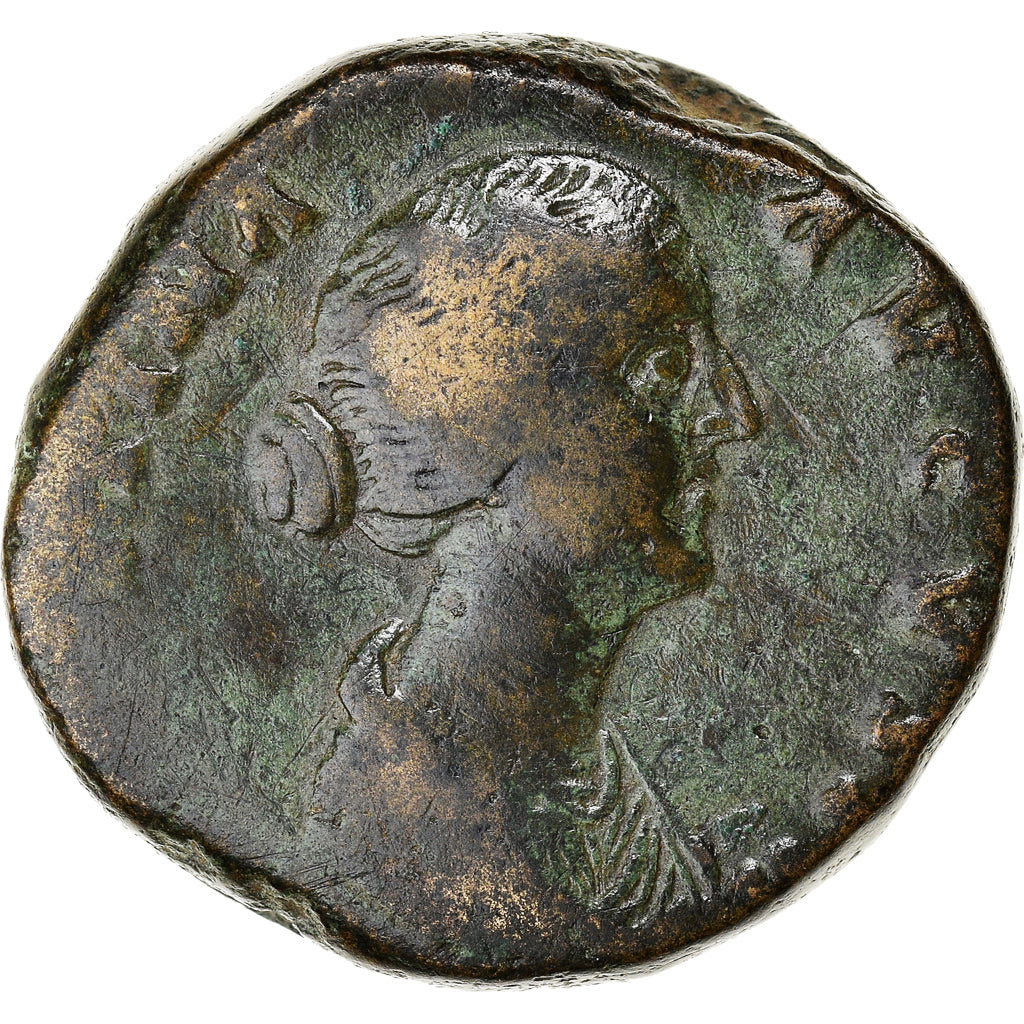 Coin, Faustina II, Sestertius, 145-161, Rome, VF(30-35), Bronze, RIC:1371
