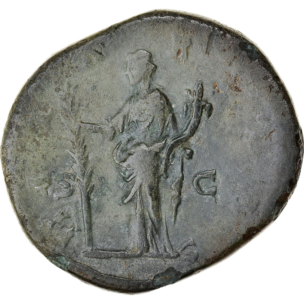 Münze, Faustina II, Sesterz, 161-164, Rome, SS, Bronze, RIC:1642