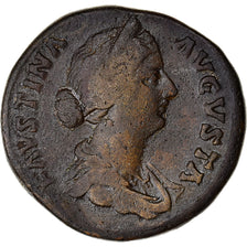 Coin, Faustina II, Sestertius, 161-164, Rome, EF(40-45), Bronze, RIC:1668