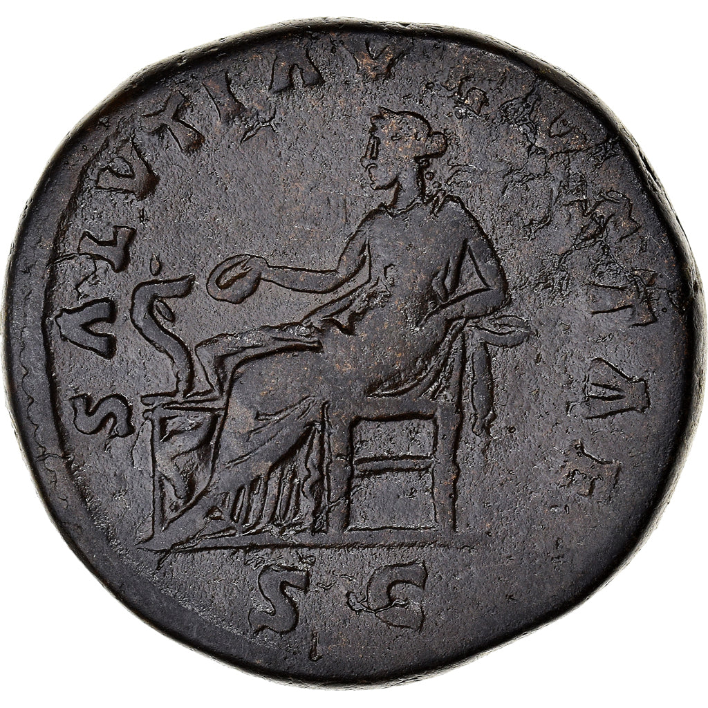 Coin, Faustina II, Sestertius, 161-164, Rome, EF(40-45), Bronze, RIC:1668