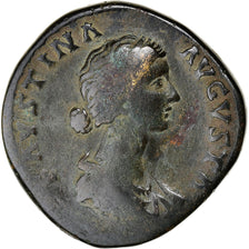 Coin, Faustina II, Sestertius, 161-164, Rome, VF(30-35), Bronze, RIC:1654