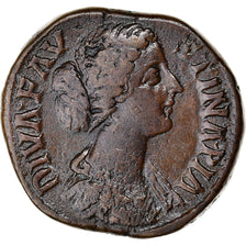 Coin, Diva Faustina II, Sestertius, 175-176, Rome, VF(30-35), Bronze, RIC:1696