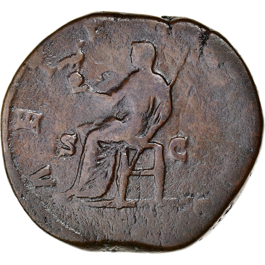Coin, Diva Faustina II, Sestertius, 175-176, Rome, VF(30-35), Bronze, RIC:1696