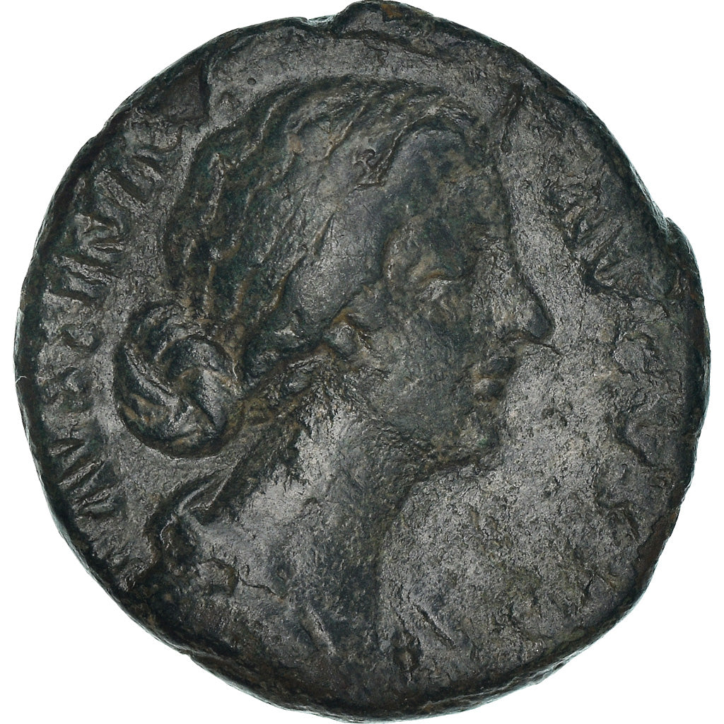 Moeda, Faustina II, As, Rome, VF(20-25), Cobre