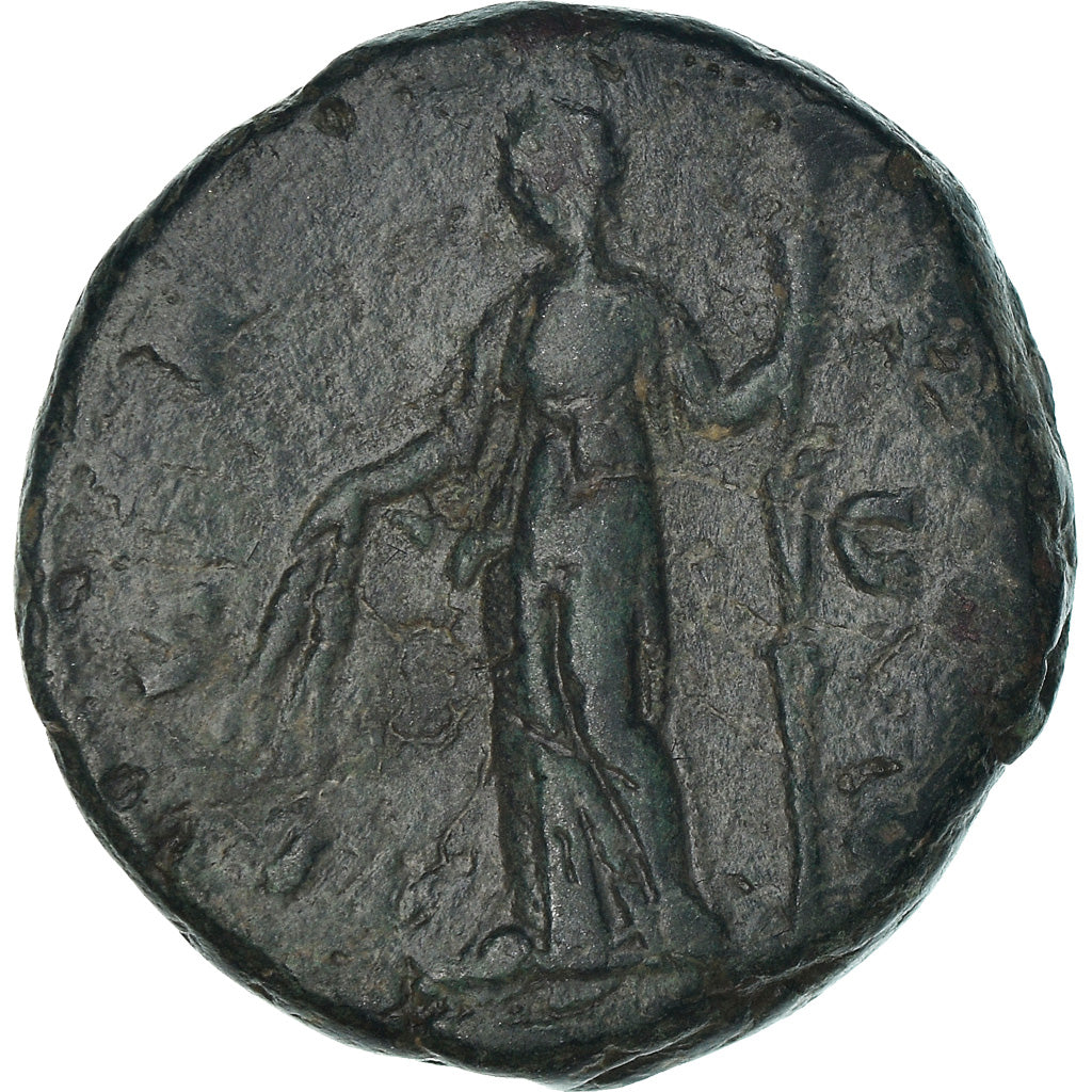 Moeda, Faustina II, As, Rome, VF(20-25), Cobre
