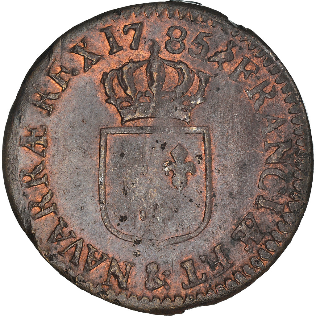 Moneda, Francia, Louis XVI, 1/2 Sol ou 1/2 sou, 1/2 Sol, 1785, Aix, EBC+, Cobre