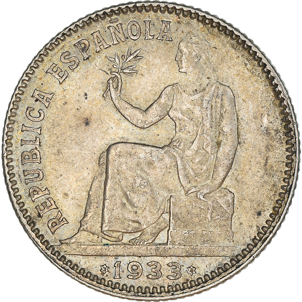 Monnaie, Espagne, Peseta, 1933, SUP+, Argent, KM:750