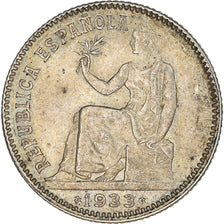 Monnaie, Espagne, Peseta, 1933, SUP+, Argent, KM:750