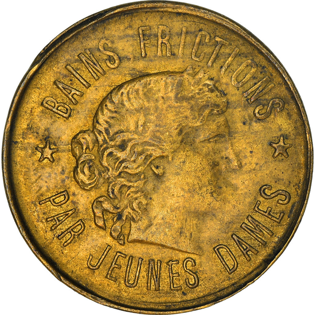 France, Token, Ruby,jeton de maison close, AU(55-58), laiton