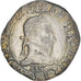 Moneta, Francia, Henri III, Franc au Col Plat, 1582, Bordeaux, Rare, SPL
