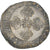 Moeda, França, Henri III, Franc au Col Plat, 1582, Bordeaux, Rara, MS(60-62)