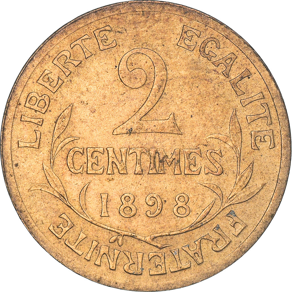 Munten, Frankrijk, Dupuis, 2 Centimes, 1898, Paris, PR+, Bronze, KM:841