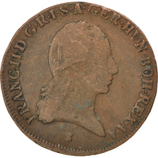 AUSTRIA, 3 Kreuzer, 1800, KM #2115.3, VF(20-25), Copper, 7.32