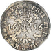 Coin, Spanish Netherlands, 1/2 Patagon, 1656, Brussels, AU(50-53), Silver