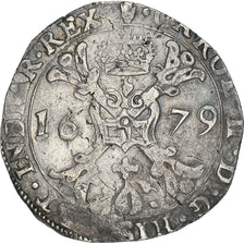 Moneta, Paesi Bassi Spagnoli, Charles II, 1/2 Patagon, 1679, Antwerp, BB+