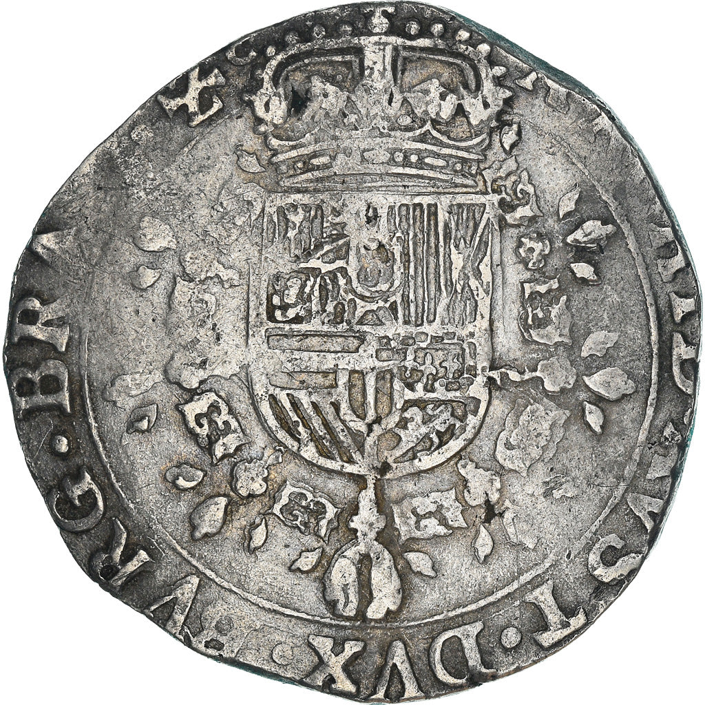 Moneta, Paesi Bassi Spagnoli, Charles II, 1/2 Patagon, 1679, Antwerp, BB+