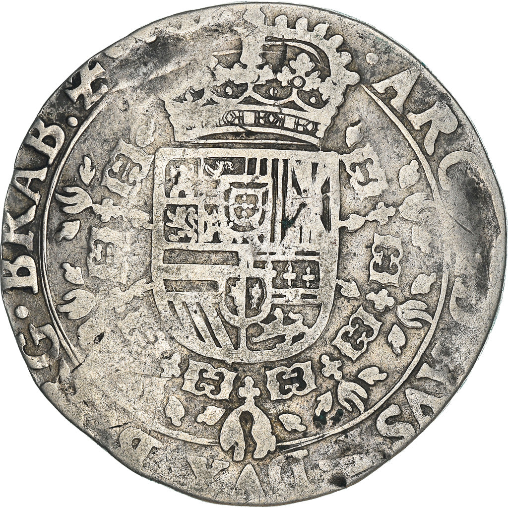 Coin, Spanish Netherlands, Philip IV, 1/2 Patagon, 1625, Antwerp, EF(40-45)