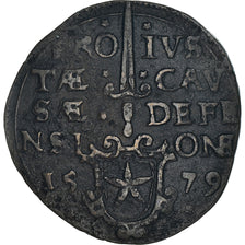 Coin, Spanish Netherlands, II Sols Obisdional, 1579, Maastricht, AU(50-53)